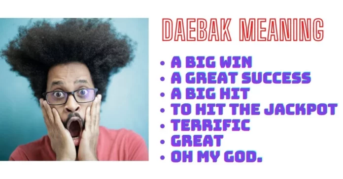 Daebak meaning