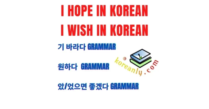 i hope in korean i wish in korean